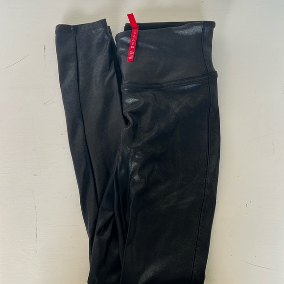 Spanx “leather” leggings Size small Petite - Picture 1 of 5